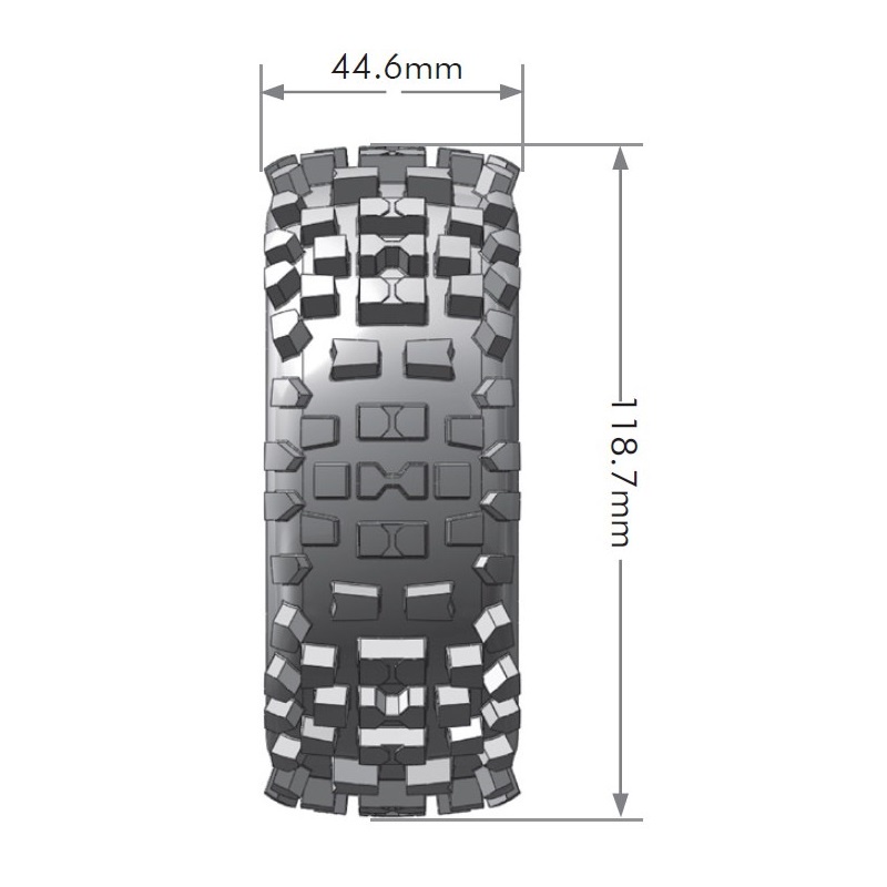 Louise B-ULLDOZE 1/8 Buggy Tires Ban Rc Abisma Arrma Carson Hobao Losi Mugen T324SB Louise rc
