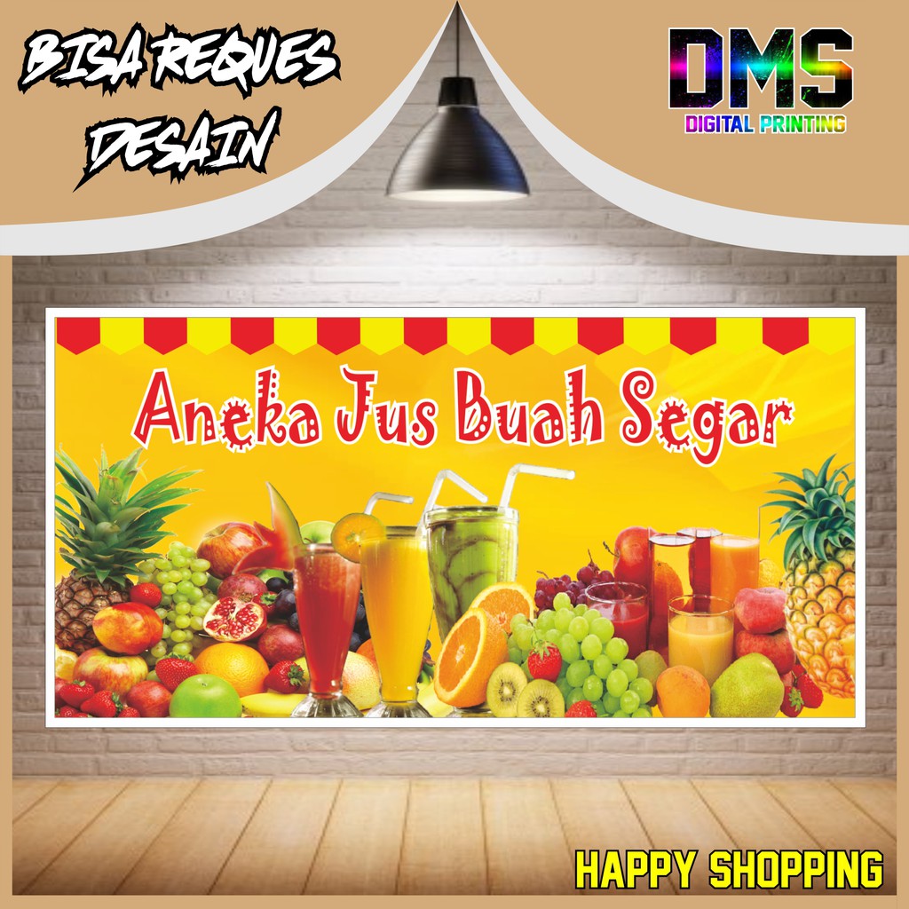 Jual Spanduk Banner Kios Buah Buahan Jus Shopee Indonesia Seller Imagesee