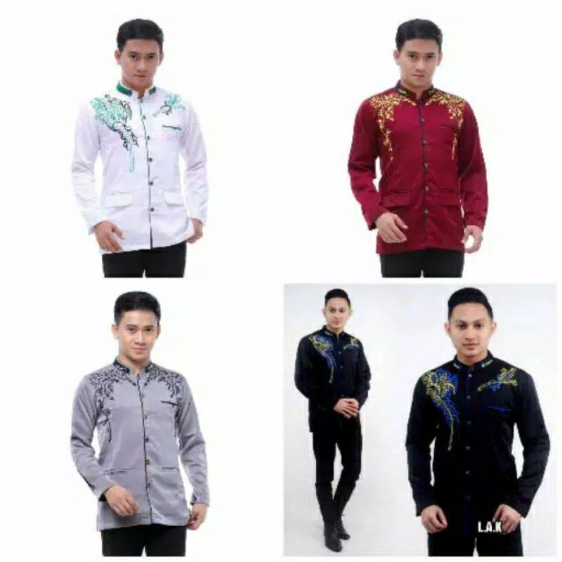 JASKO JASKOKO MODEL TERBARU , JASKO BORDIL,JASKO POLOS, JAS KOKO PRIA LENGAN PANJANG