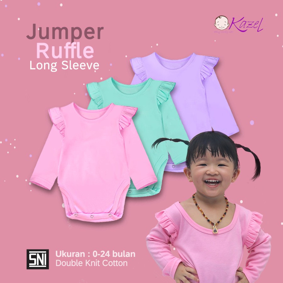 Kazel Ruffle Jumper Long Sleeve 3pcs