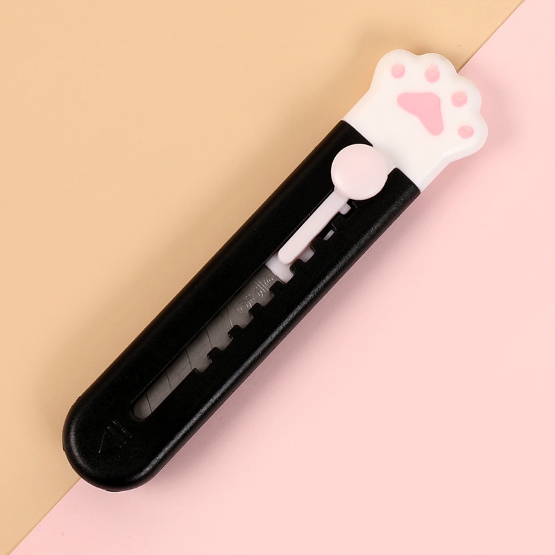 (CLASHOP)Paw Cutter Pemotong Kertas Mini Mohamm 1pc Cute Pisau Art Diy Untuk Perlengkapan Sekolah UNIK LUCU MOTIF imoda Kreatif Kantor