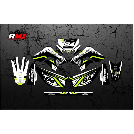 DECAL KLX 150 S/L FULLBODY (023) DEKAL STIKER DTRACKER LAMA 2009 2010 2011 2012 2013 2014 2015 HITAM