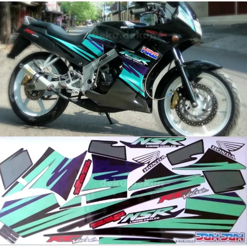 Stiker Striping Honda Nsr 150 1995 Hijau