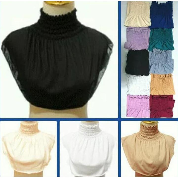 Manset Leher Smoke Alisha / Daleman Hijab Jilbab Kerudung