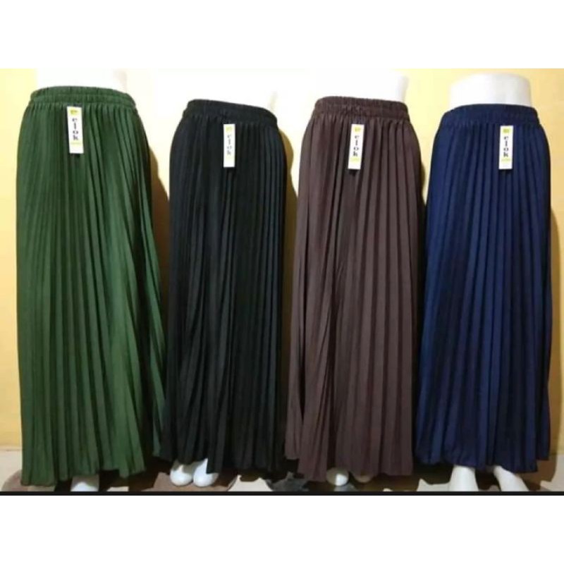 ROK PLISKET PREMIUM KEKINIAN MODIS/ROK PANJANG WANITA/ROK PLISKET WANITA MUSLIMAH