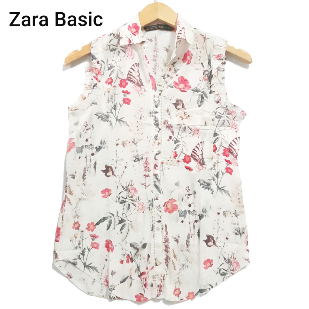 Kemeja Wanita Zara Basic Baju Atasan Import Termurah