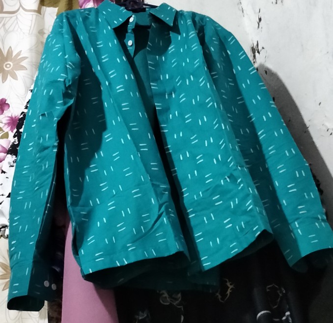 Batik Cap Motif Gumelar Kemeja Batik Pria Lengan Panjang Full Furing