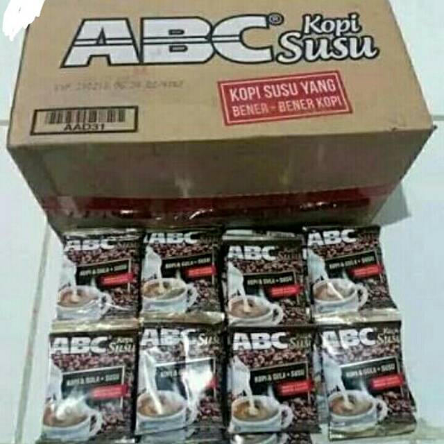 

Kopi abc susu 31 g x 10 bks x 12 rcg