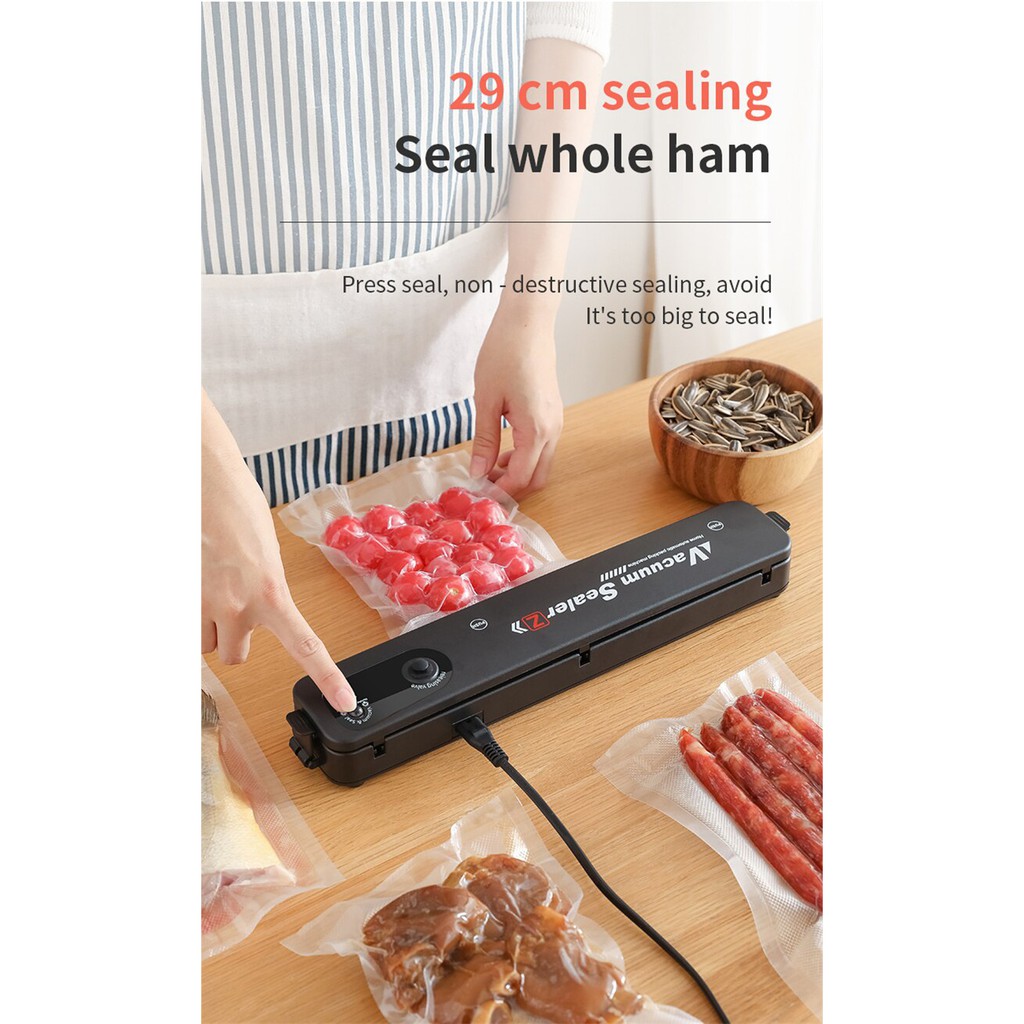 VACUUM SEALER MESIN PENYEGEL PLASTIK KEMASAN BUNGKUSAN MAKANAN SNACK / PRESS PEREKAT PLASKTIK VA168