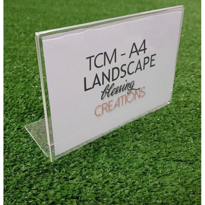 

Paling Dicari] Tent Card Acrylic/Akrilik A4 Miring Landscape Termurah
