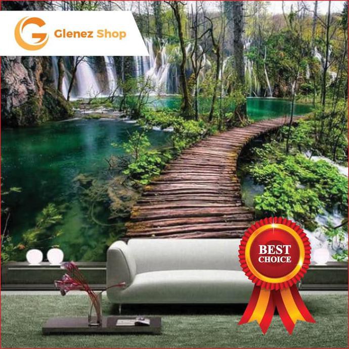 Walpaper Wallpaper Wall Sticker Stiker Dinding 3D Custom Jembatan H Vinaalanda