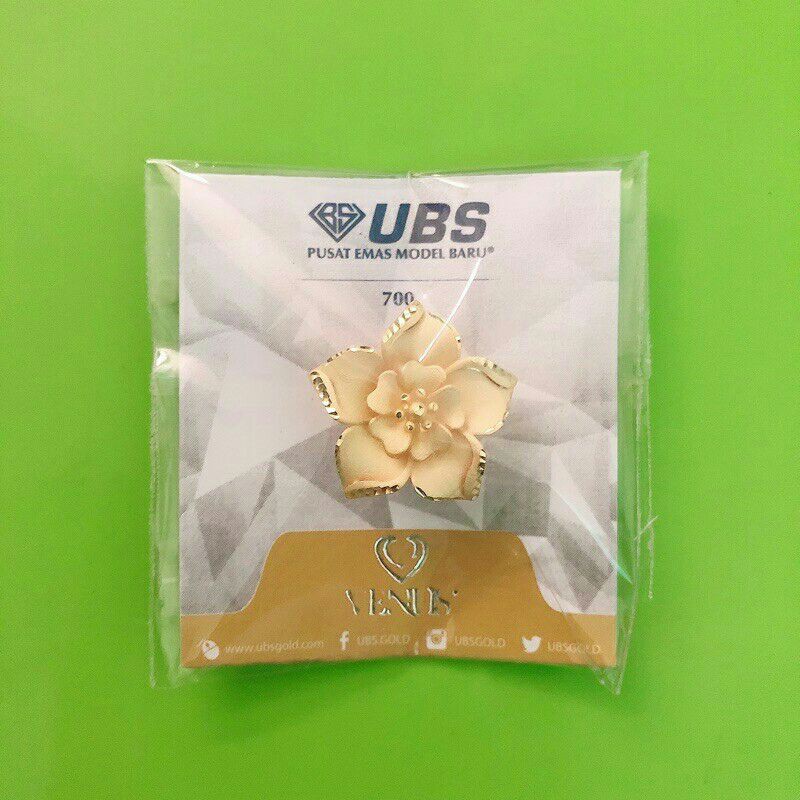CHARM MAINAN LIONTIN GELANG BUNGA 2 WARNA UBS KADAR 700