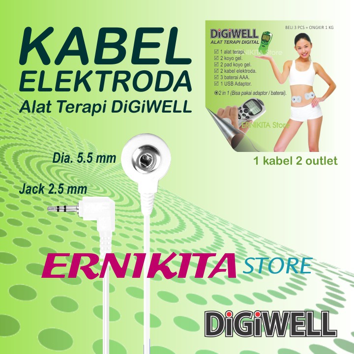 DIGIWELL Kabel Elektroda - Sparepart Alat Terapi Digital