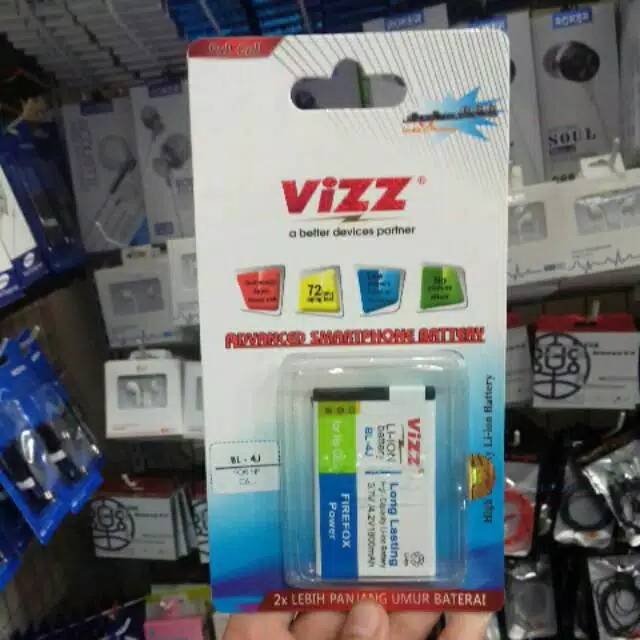 Vizz Baterai Original Vizz Nokia BL4j Double Power / bat vizz bl 4j