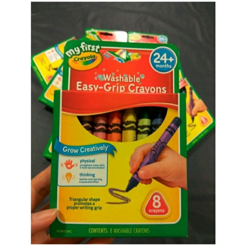 Jual Crayola Easy Grip Crayons Crayola Washable Easy Grip Crayons