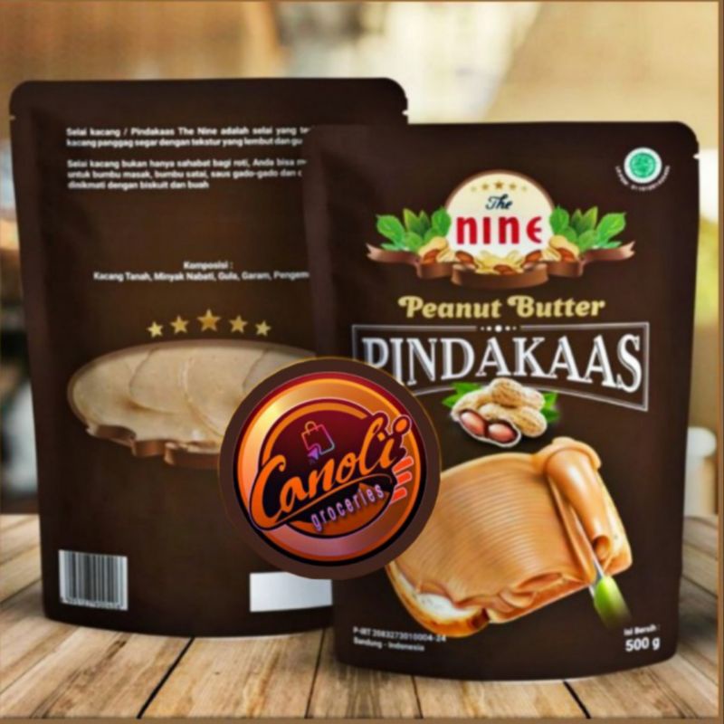 

selai kacang nine pindakaas 500 gr /pindekas /peanut butter