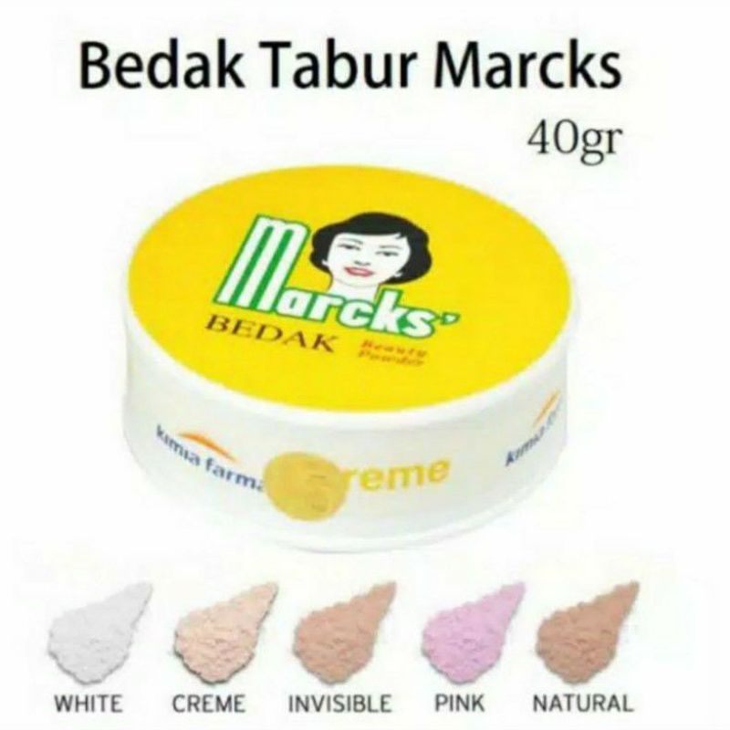 Marcks Bedak Tabur Classic 40gr All Varian - Marcks Refill  Make up - powder