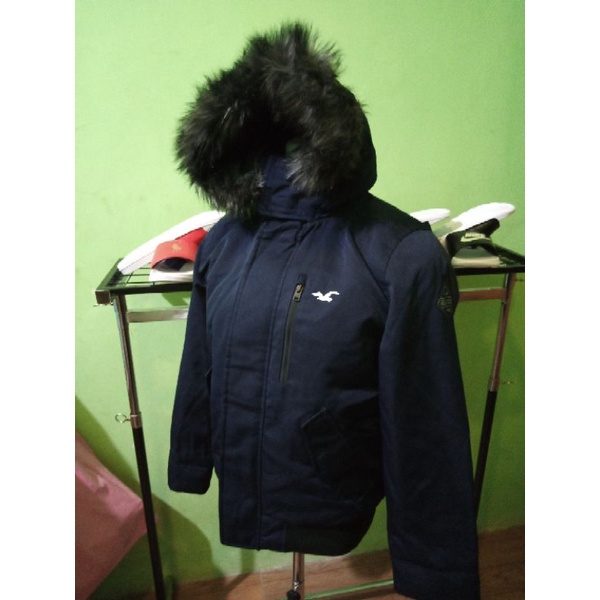 JAKET BOMBER HOODIE HOLLISTER ORIGINAL JACKET HOLLISTER ALL WEATHER LINED JACKET MUSIM DINGIN