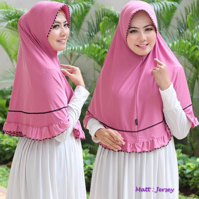 Bergo aliya pink