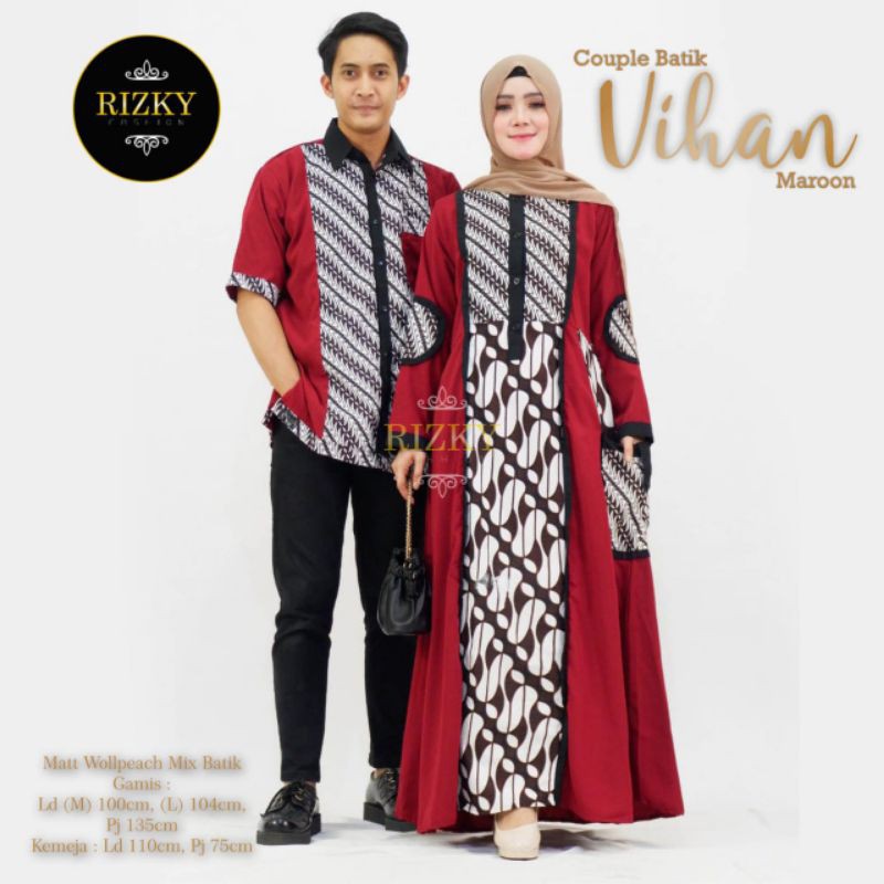 Couple batik vihan by Rizky fashion