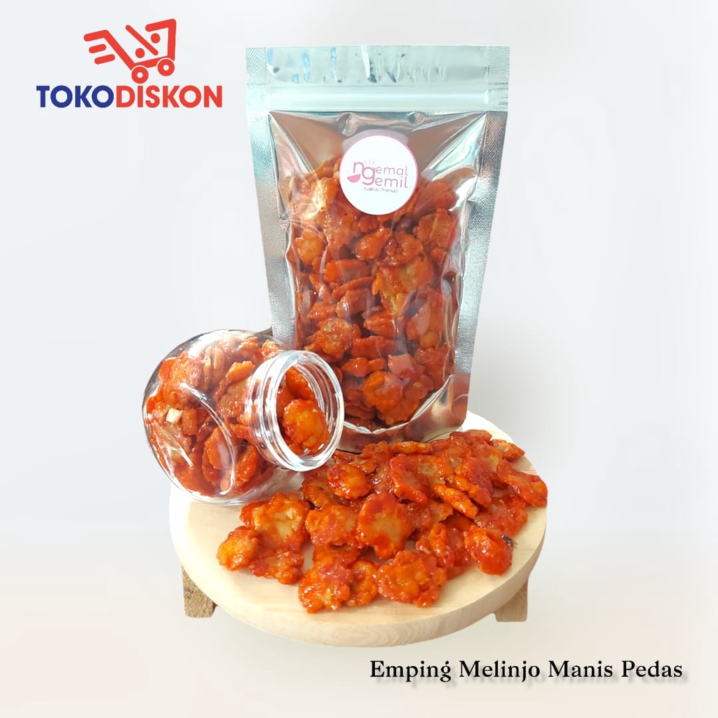

Emping Melinjo Manis Pedas - Keripik Emping / Premium