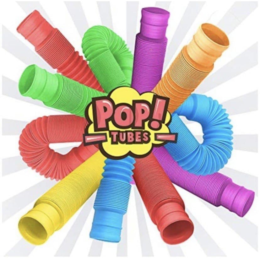 Pop Tubes Pop Tube Pop It Squishy Simple Dimple Sensory Fidget Toys Mainan Anak Tiktok Pipa DNA Vent