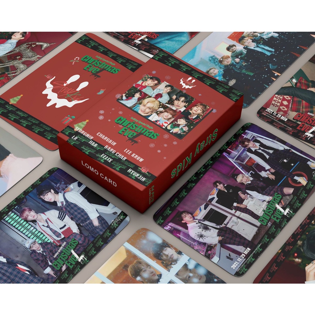 54pcs Kartu Pos Lomo Foto Tema Natal Untuk Anak