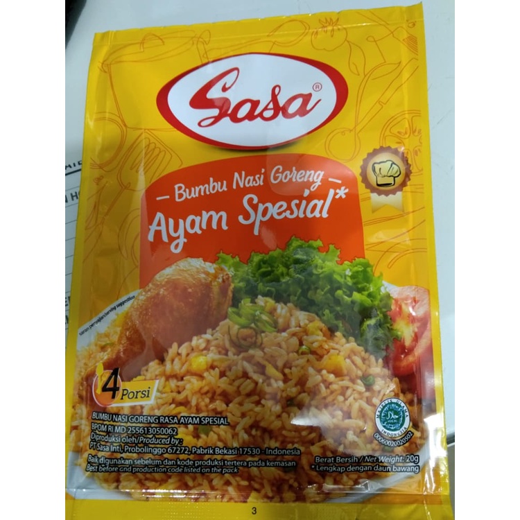 

Sasa Bumbu Nasi Goreng Ayam Spesial 20 G