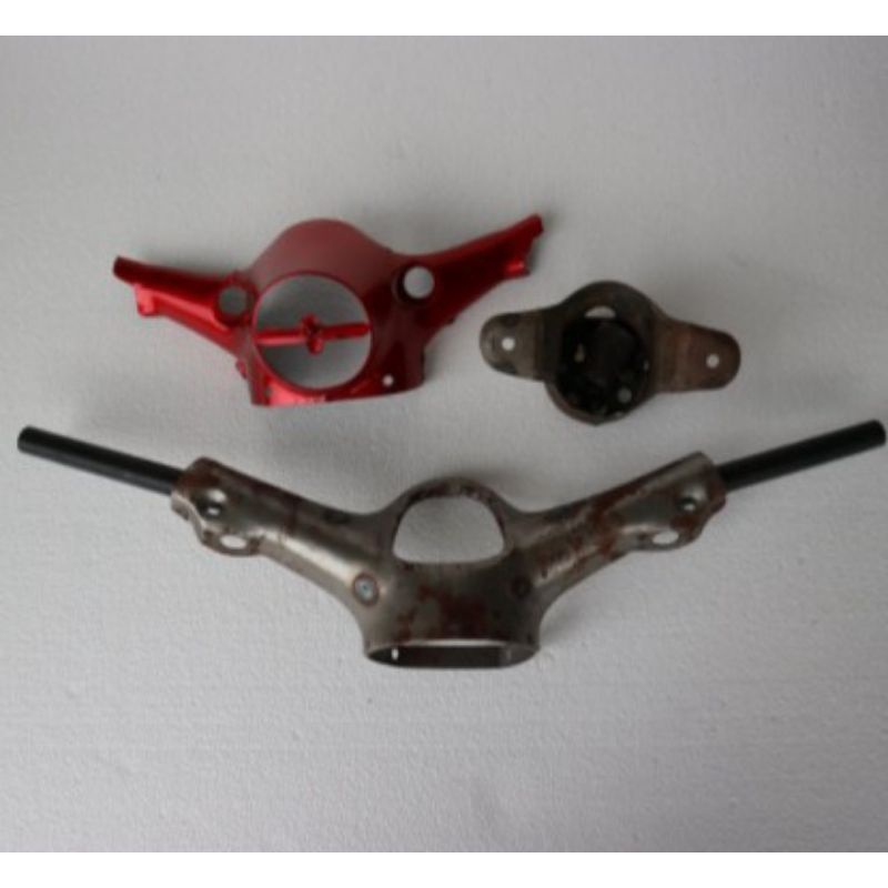 PAKET HEMAT STANG KEPALA HONDA C70 BAHAN TEBAL PRESISI STANDAR ORI pnp GRAND