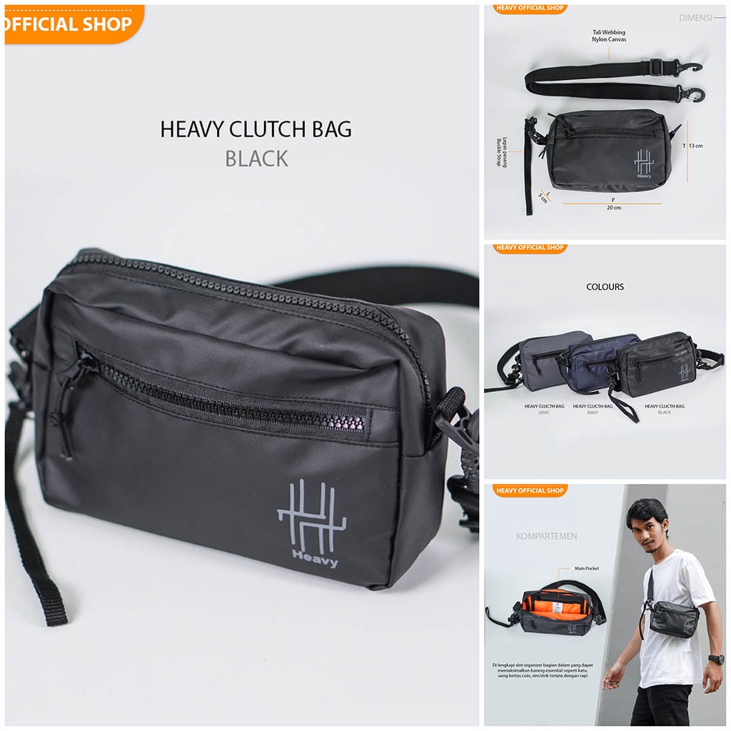 Tas Selempang Heavy - Tas Heavy - Handbag Clutch - Sling Bag Heavy Waterproof