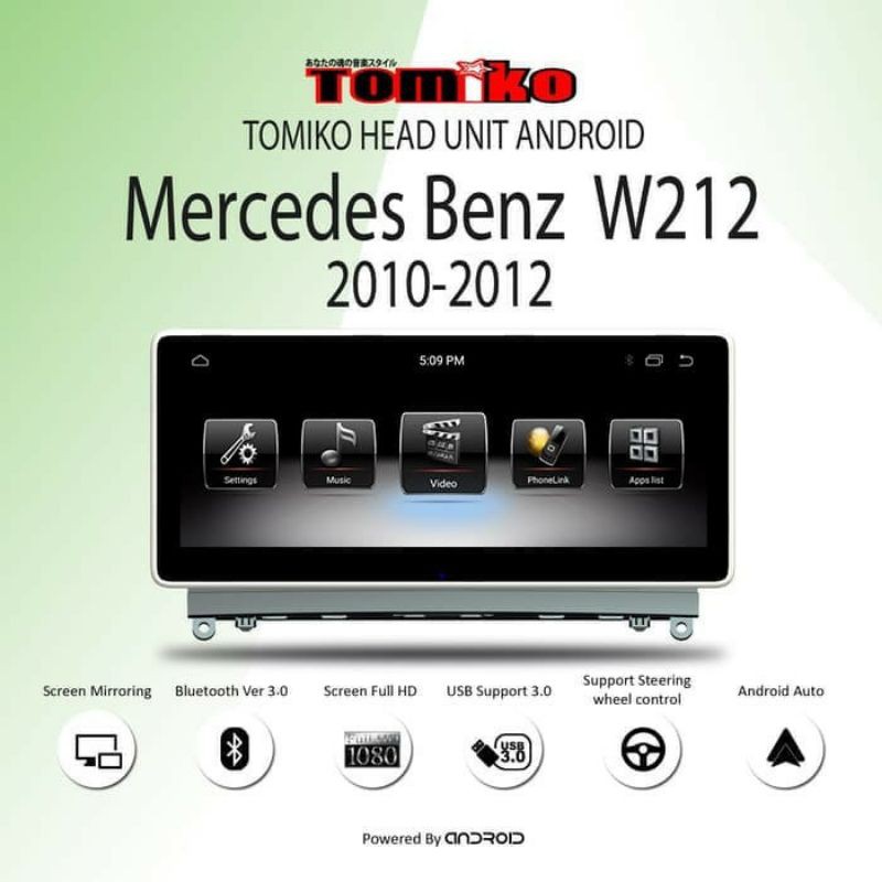 Headunit Android Mercedes Benz W212 2010-2012 OEM Headunit Mercy W212