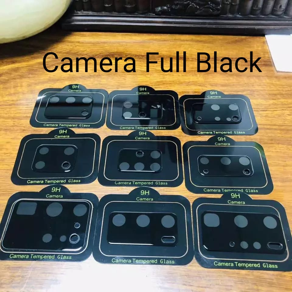 TG Camera REALME C30 Tempered Glass Camera Protection Black Full Cover Lens Screen Camera Penutup Penuh Lensa Pelindung Lensa Camera Realme C30 - FIDS STORE