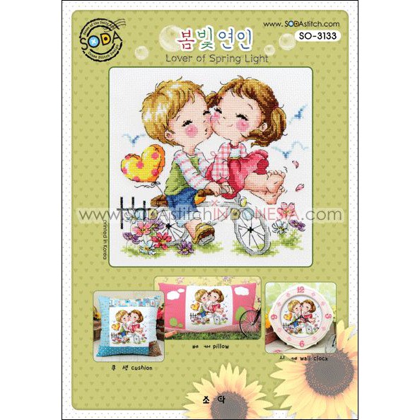 Paket DIY Craft Sulam Kristik / Cross Stitch Sodastitch SO-3133 - Lover Of Spring Light