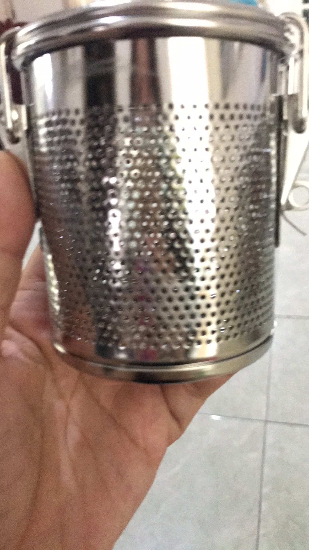 Saringan Bumbu Masak Sup Stainless Steel / Infuser Filter Rempah-rempah Herbal 8cm-20008
