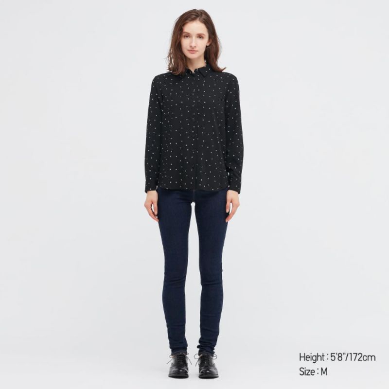 GU**by Unq* polka longsleeved blouse