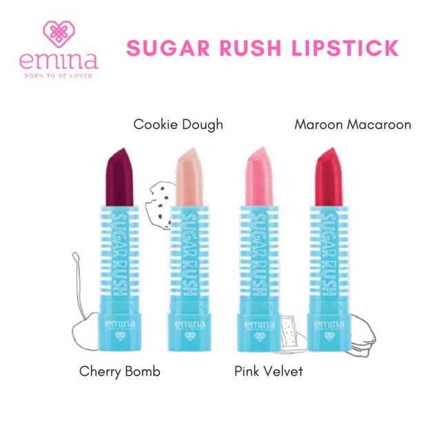 KINDSTORE❤ | Emina LIPSTICK Sugar Rush All Varian | Lipstik Emina