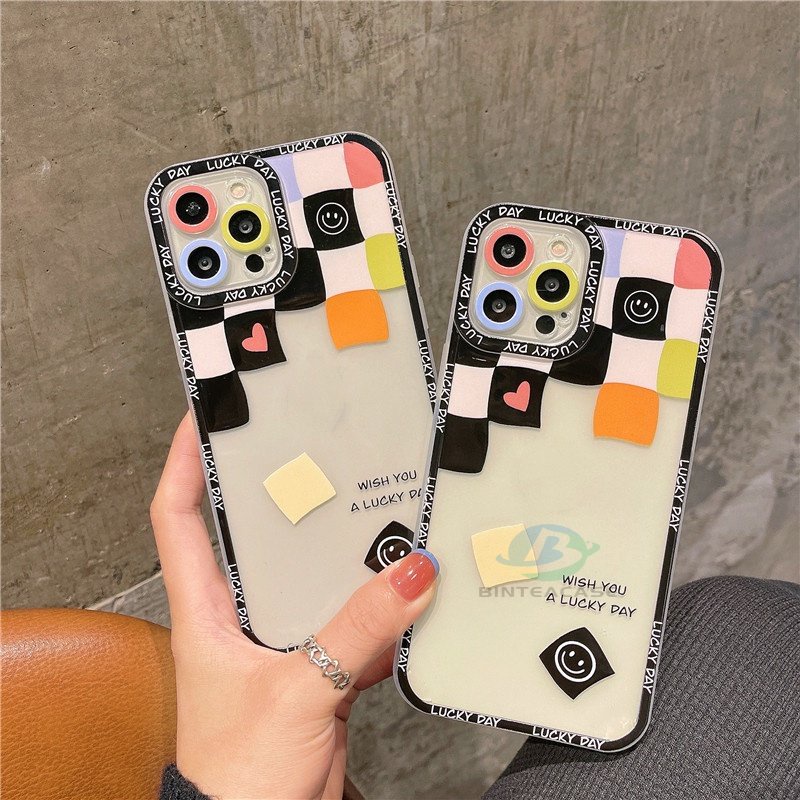 Casing TPU Realme 5 5i 6i C3 C35 C21Y C25Y C21 RealmeC11 2021 C25 C15 C12 C2 Motif Smiley Hati