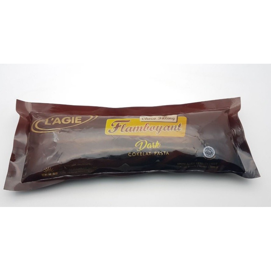 

LAGIE FLAMBOYANT DARK CHOCO FILLING KEMASAN 500GRAM | FILLING COKLAT