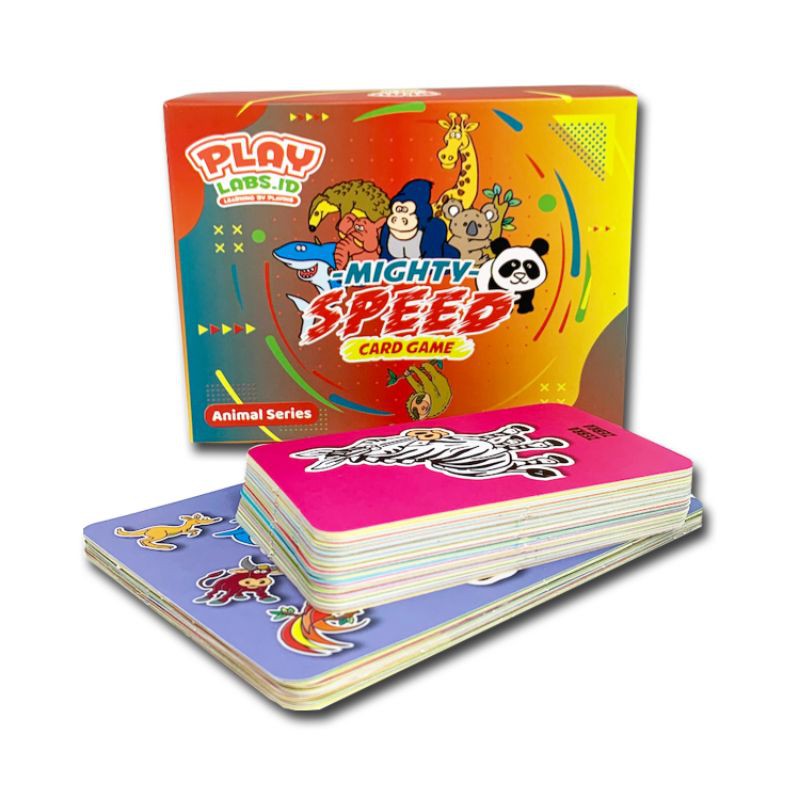 kartu edukasi mighty Speed Card Game / kartu belajar anak / mainan edukasi / kartu bermain
