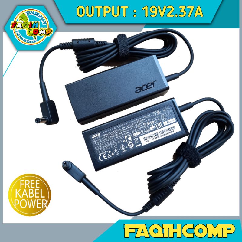 Charger Casan Laptop ACER ASPIRE E14 E 14 E5-411 E5-411G E5-421 E5-422G 19V 2.37A 45W DC (5.5x1.7mm)