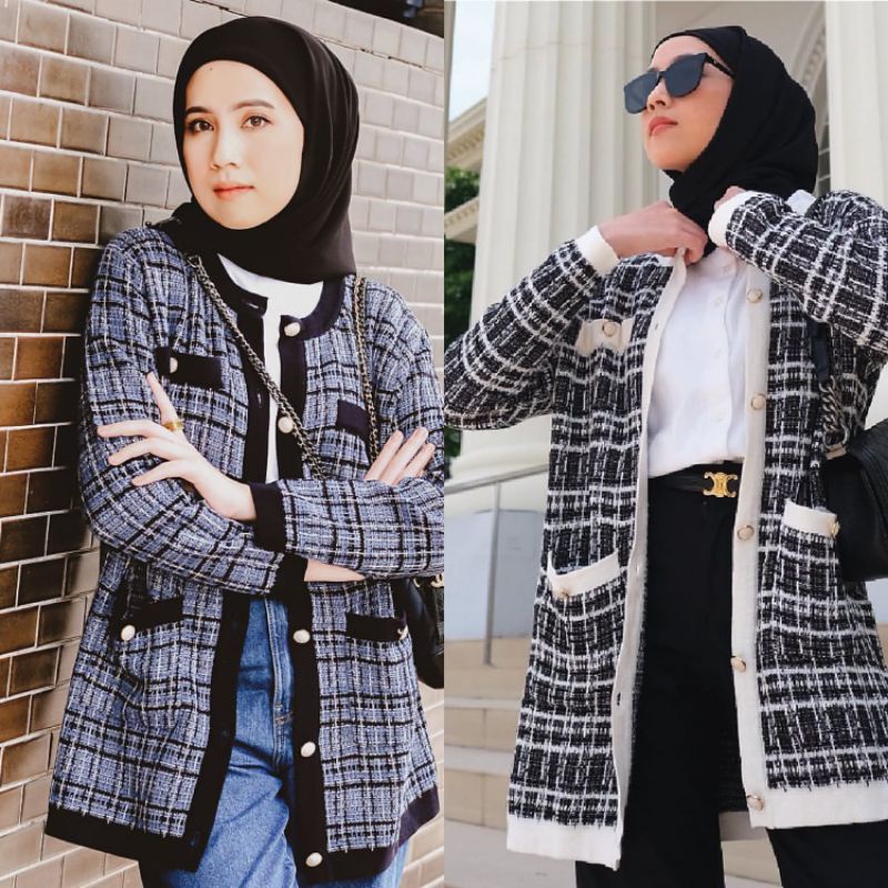 Elle Cardigan by Muda Official Elle Cardigan Denim LXL SM, Black SM by Muda