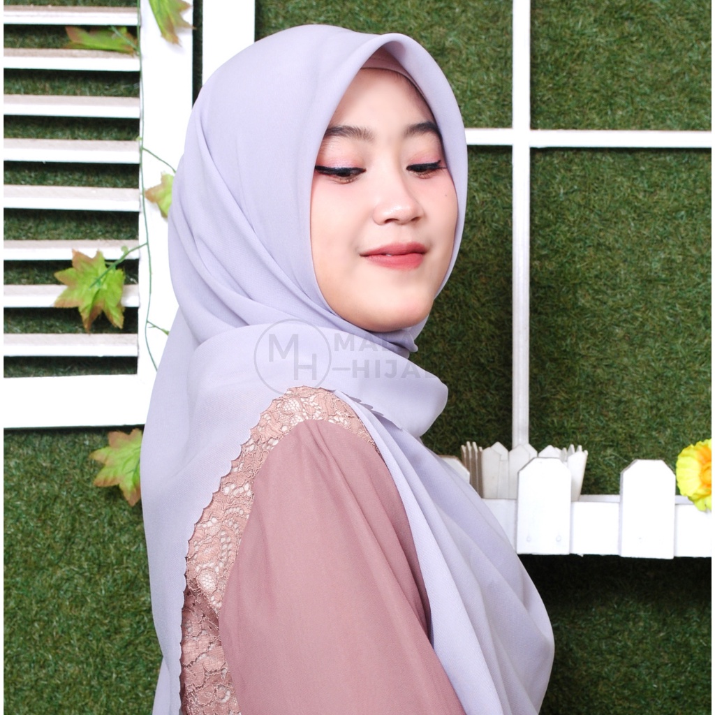 MALAYU HIJAB Kerudung Hijab Jilbab Segiempat Bella Square Lasercut Laser Cut Fashion Muslim Wanita B
