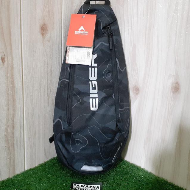 ✪ LARIS TAS SELEMPANG PRIA TAS BAHU✪ TAS EIGER ALDOUS CROSS SLING BAG 2L - BLACK⁣ ,TAS BAHU