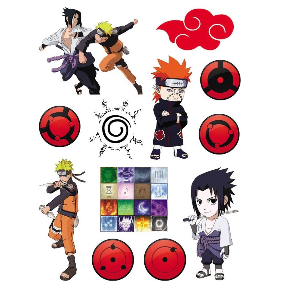 Wow 30 Gambar Tato  Kartun  Naruto Gambar Kartun 