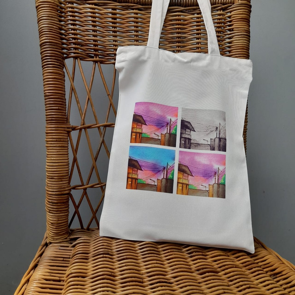 Totebag Canvas Premium, Totebag Custom Desaign Bebas, Free Desaign, Totebag Aesthetic