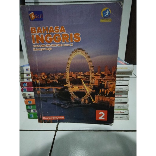 Buku Paket Bahasa Inggris Kelas 11 Penerbit Grafindo [PRELOVED/BEKAS]