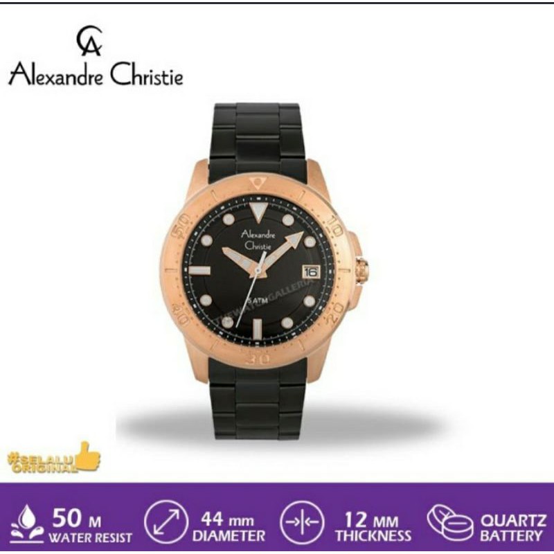 JAM ALEXANDRE CHRISTIE COWOK AC 6517 | AC6517 PRIA SEJATI ORIGINAL