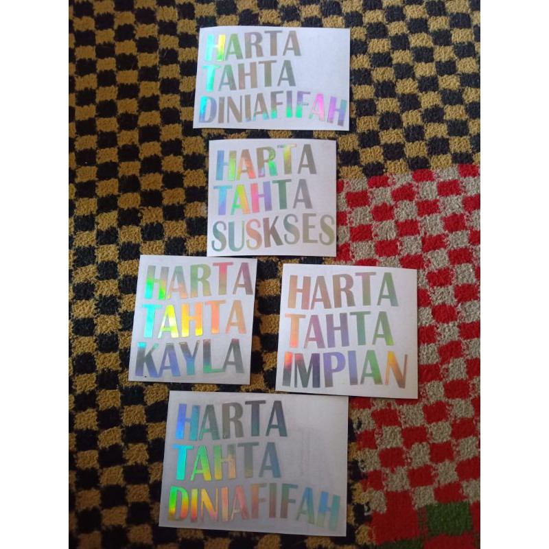 

stiker harta tahta model stiker rainbow pelangi ukuran 8X8cm