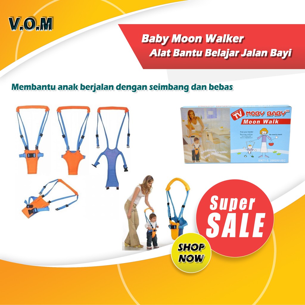 VOM-Baby Moonwalk / Alat Bantu Belajar Jalan Bayi Baby Walker 0180