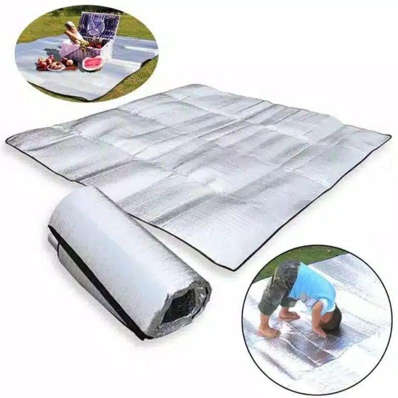 Matras Foil 180x100cm - matras alumunium - alas duduk camping outdoor - alas tenda kemping outdoor